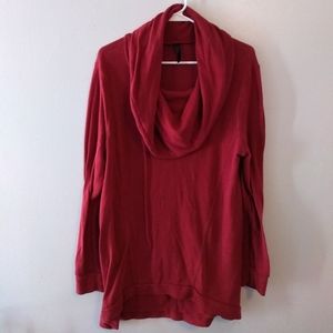 Red plus size sweater